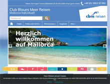 Tablet Screenshot of club-blaues-meer.de